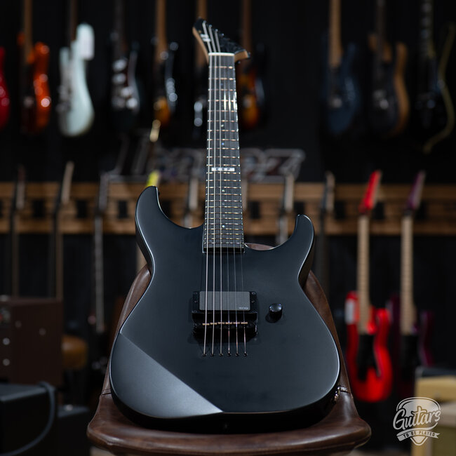 ESP E-II M-I NT Neck Thru EMG Guitar w/ Case – Black Satin (B-Stock)
