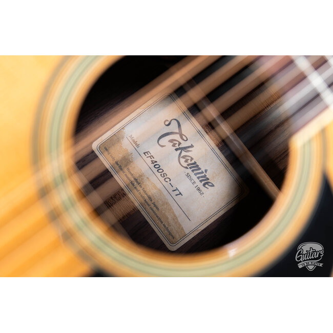 Takamine EF400SC TT 12-String Dreadnought Cutaway Guitar w/ Case – Natural