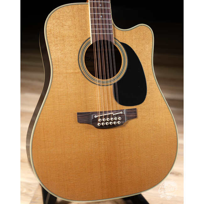 Takamine EF400SC TT 12-String Dreadnought Cutaway Guitar w/ Case – Natural