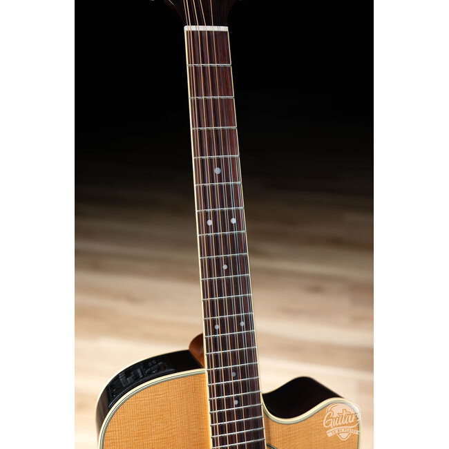 Takamine EF400SC TT 12-String Dreadnought Cutaway Guitar w/ Case – Natural