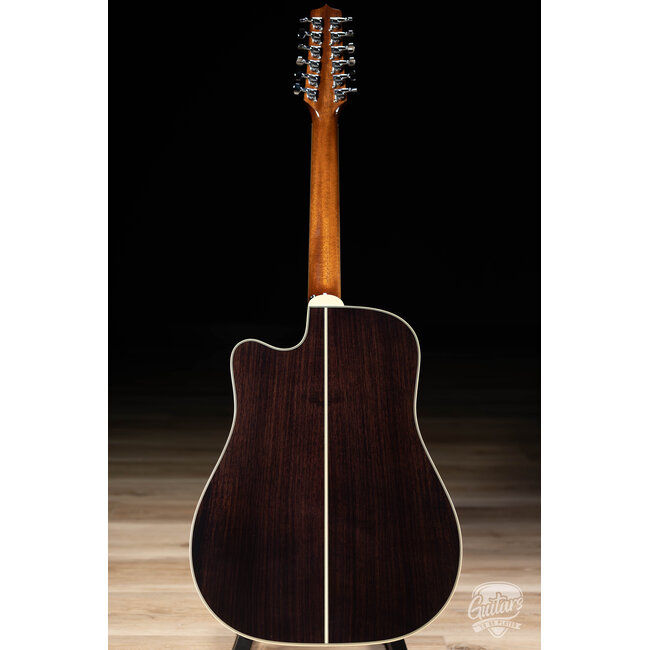 Takamine EF400SC TT 12-String Dreadnought Cutaway Guitar w/ Case – Natural