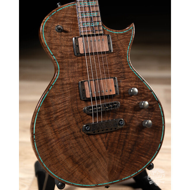 ESP 2026 Exhibition Eclipse CTM Claro Walnut – Natural w/ Purple & Green EX26-12