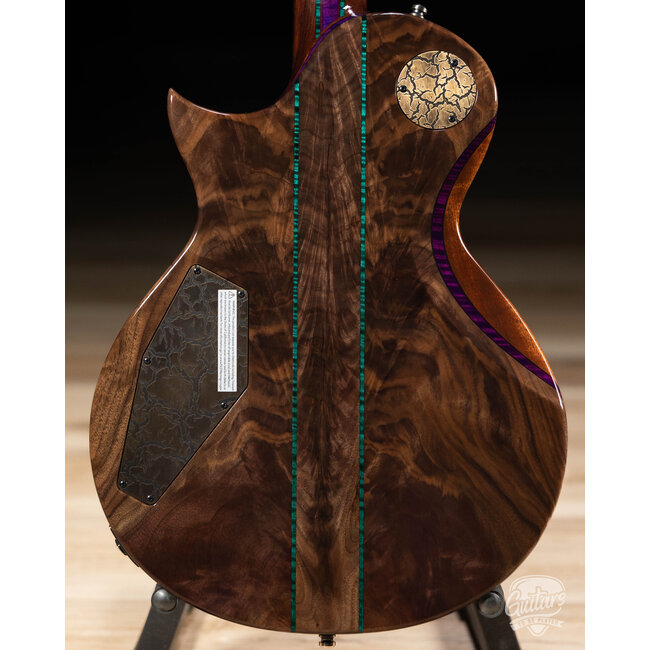 ESP 2026 Exhibition Eclipse CTM Claro Walnut – Natural w/ Purple & Green EX26-12