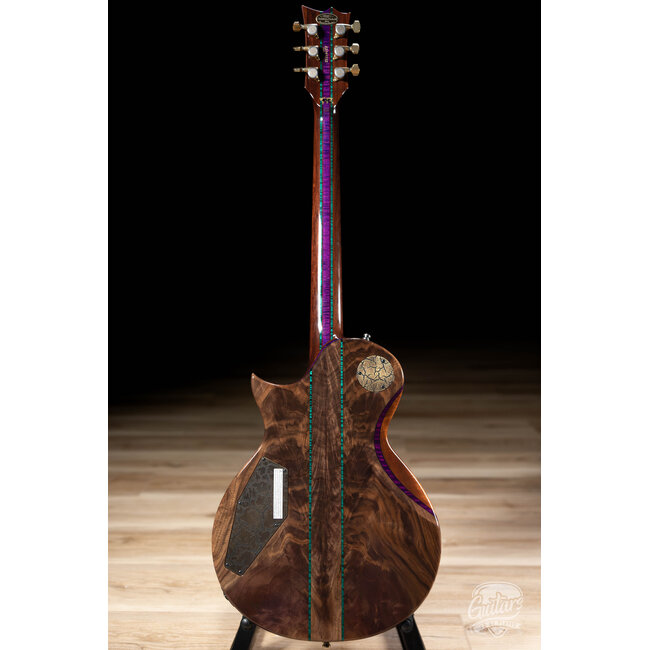 ESP 2026 Exhibition Eclipse CTM Claro Walnut – Natural w/ Purple & Green EX26-12