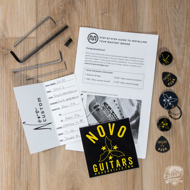 Novo Custom Serus J Guitar w/ Fralin P-90s – Toasted Marshmallow