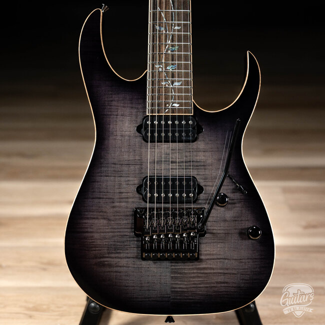 Ibanez J. Custom RG8527 7-String Guitar w/ Case – Black Rutile