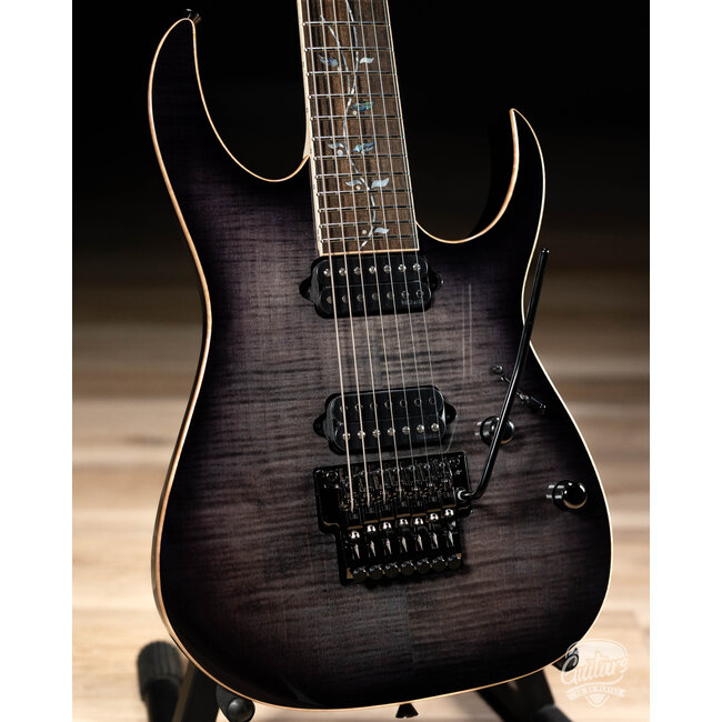 Ibanez J. Custom RG8527 7-String Guitar w/ Case – Black Rutile