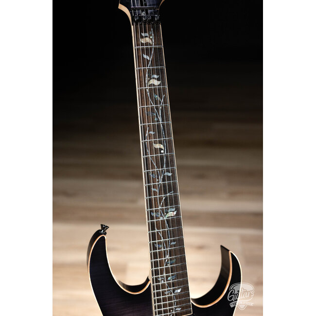 Ibanez J. Custom RG8527 7-String Guitar w/ Case – Black Rutile