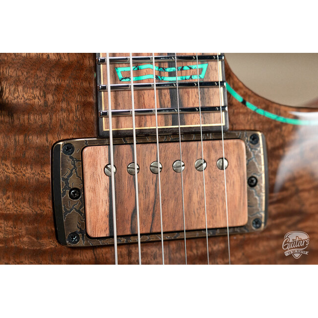 ESP 2026 Exhibition Eclipse CTM Claro Walnut – Natural w/ Purple & Green EX26-12