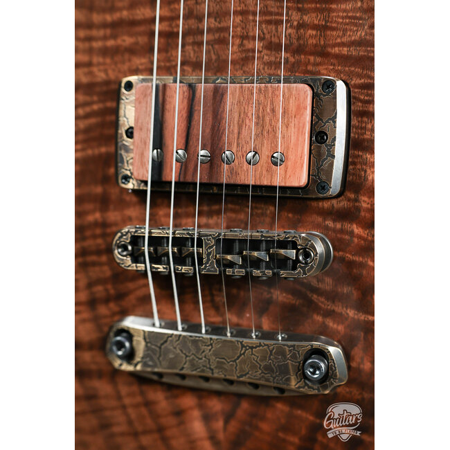 ESP 2026 Exhibition Eclipse CTM Claro Walnut – Natural w/ Purple & Green EX26-12