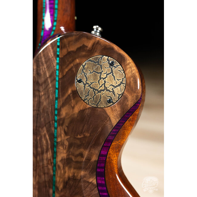 ESP 2026 Exhibition Eclipse CTM Claro Walnut – Natural w/ Purple & Green EX26-12