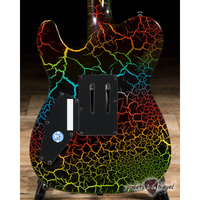 ESP LTD Eclipse ’87 Floyd Rose Electric Guitar – Rainbow Crackle