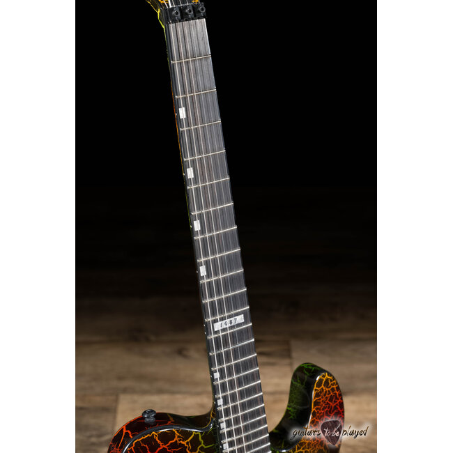 ESP LTD Eclipse ’87 Floyd Rose Electric Guitar – Rainbow Crackle