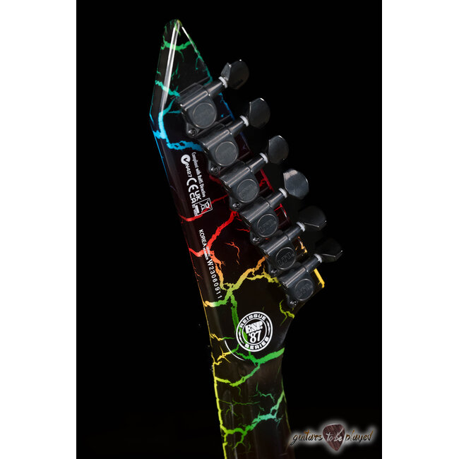 ESP LTD Eclipse ’87 Floyd Rose Electric Guitar – Rainbow Crackle