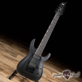 ESP LTD ESP LTD H-1008 Baritone Evertune 8-String EMG Guitar – Black Satin (B-Stock)