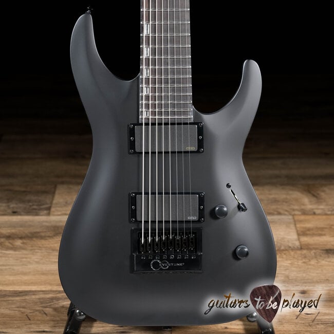 ESP LTD H-1008 Baritone Evertune 8-String EMG Guitar – Black Satin (B-Stock)
