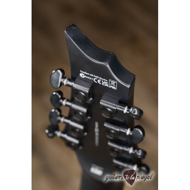 ESP LTD H-1008 Baritone Evertune 8-String EMG Guitar – Black Satin (B-Stock)