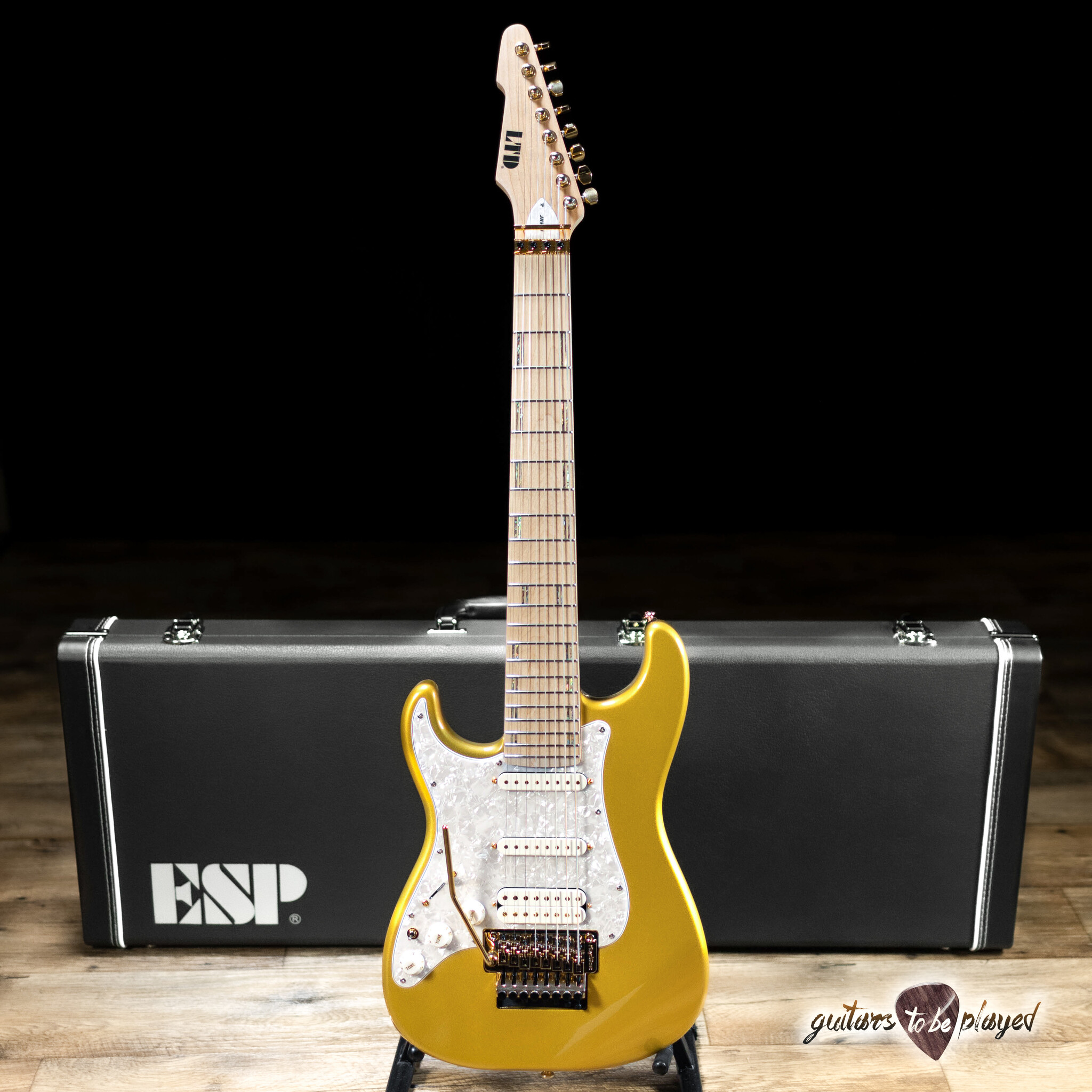 ESP LTD JRV-8 Javier Reyes Left-Handed 8-String Guitar – Metallic