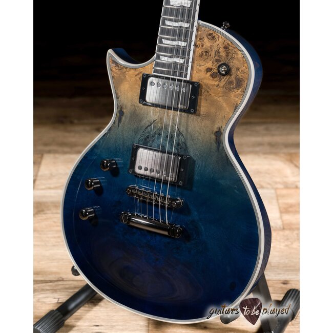 ESP E-II Eclipse LH Left-Handed EMG Guitar w/ Case – Blue Natural Fade