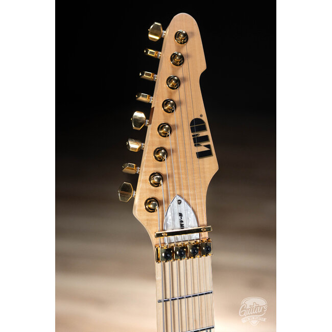 ESP LTD JRV-8 Javier Reyes 8-String Guitar w/ Case – Metallic Gold