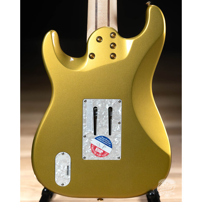 ESP LTD JRV-8 Javier Reyes 8-String Guitar w/ Case – Metallic Gold