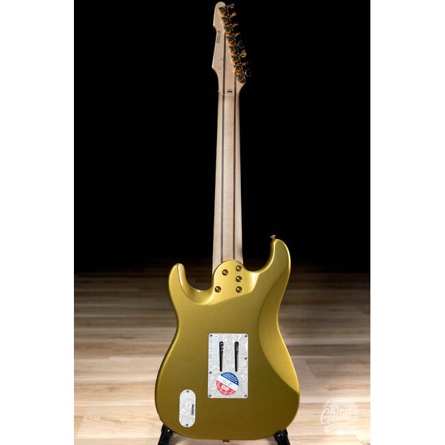 ESP LTD JRV-8 Javier Reyes 8-String Guitar w/ Case – Metallic Gold