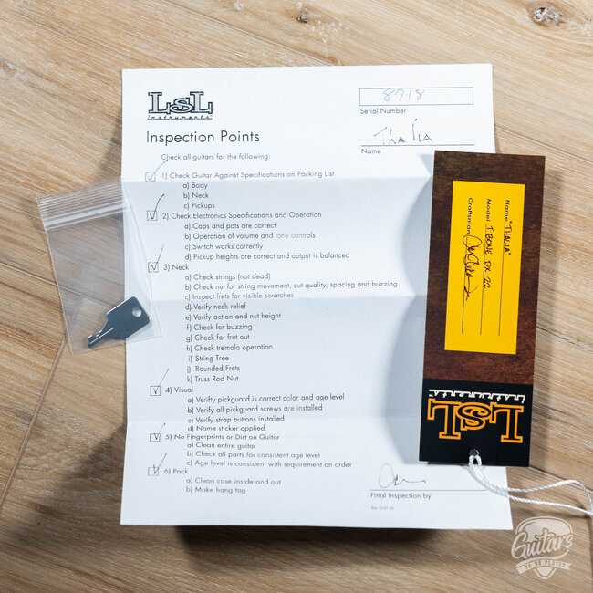 LsL T-Bone DX Deluxe Swamp Ash Body Guitar w/ Rosewood Top & Full Rosewood Neck