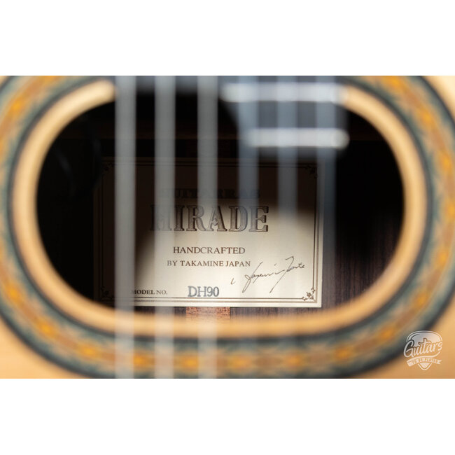 Takamine DH90 / TH90 Hirade Classical Cutaway Nylon String Guitar w/ Case