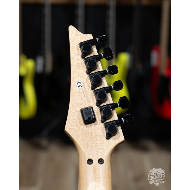 1997 Ibanez FGM400Q Frank Gambale Guitar w/ Case – Blonde Amber