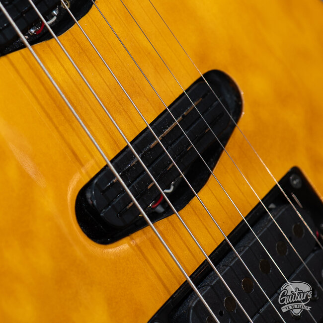 1997 Ibanez FGM400Q Frank Gambale Guitar w/ Case – Blonde Amber