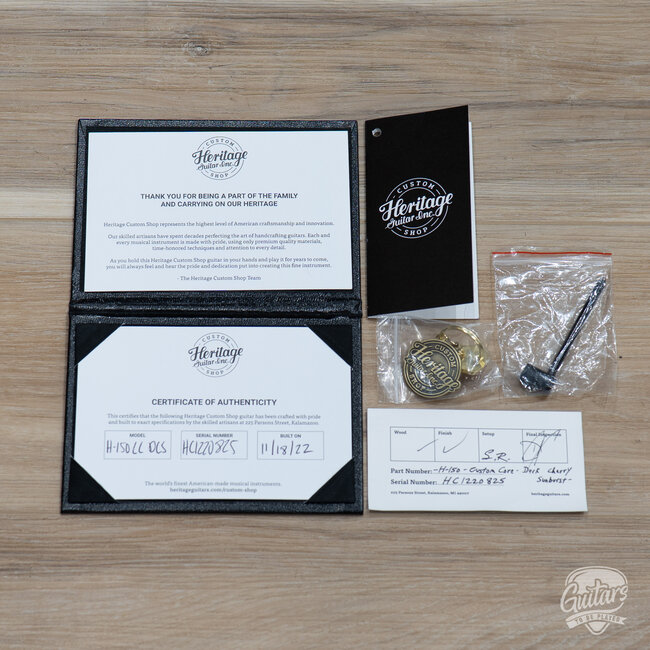 2022 Heritage H-150 Custom Core w/ Case – Dark Cherry Sunburst