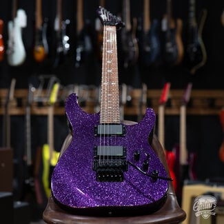 ESP LTD Used ESP LTD KH-602 Kirk Hammett Signature Electric Guitar w/ Case – Purple Sparkle