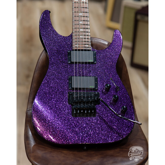 Used ESP LTD KH-602 Kirk Hammett Signature Electric Guitar w/ Case – Purple Sparkle