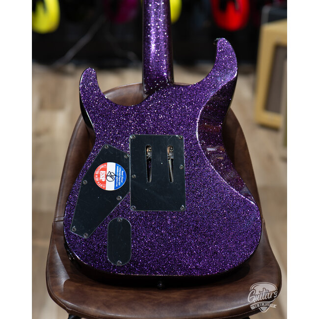 Used ESP LTD KH-602 Kirk Hammett Signature Electric Guitar w/ Case – Purple Sparkle