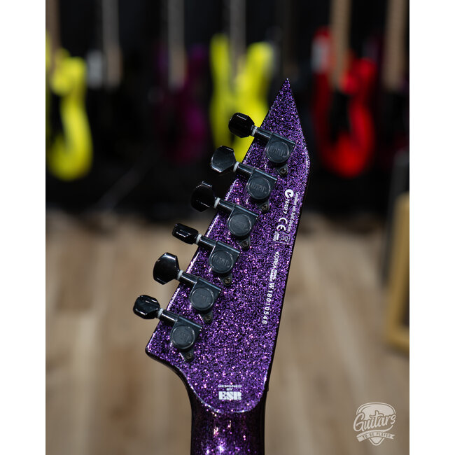 Used ESP LTD KH-602 Kirk Hammett Signature Electric Guitar w/ Case – Purple Sparkle