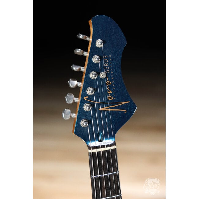 Novo Custom Serus J Fralin P-90 Guitar w/ Stainless Frets – Lake Como Blue