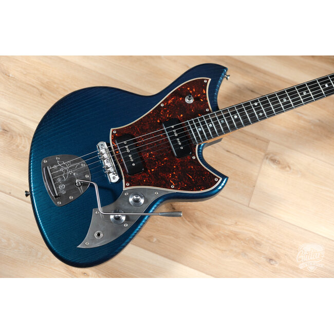 Novo Custom Serus J Fralin P-90 Guitar w/ Stainless Frets – Lake Como Blue