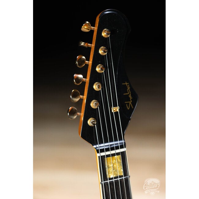 Shabat Lion Deluxe Mahogany Neck/Body Guitar w/ Ebony & Lollar Imperials – Black