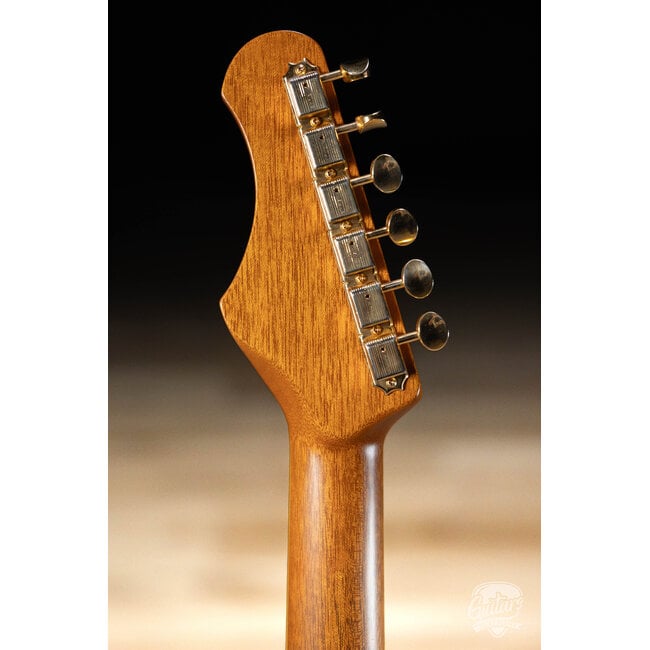 Shabat Lion Deluxe Mahogany Neck/Body Guitar w/ Ebony & Lollar Imperials – Black