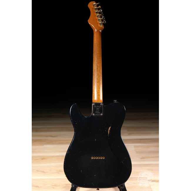 Shabat Lion Deluxe Mahogany Neck/Body Guitar w/ Ebony & Lollar Imperials – Black