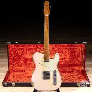 Shabat Guitars Shabat Lion Alder (Swamp Ash) T-Style w/ Flame Maple Neck & Lollar Vintage T’s (Specials) – Shell Pink