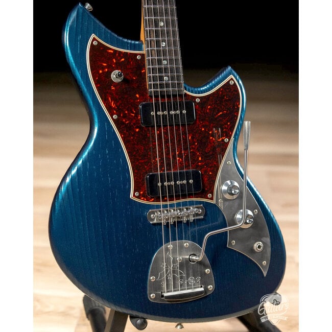Novo Custom Serus J Fralin P-90 Guitar w/ Stainless Frets – Lake Como Blue