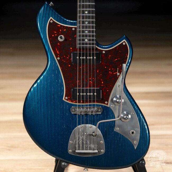 Novo Custom Serus J Fralin P-90 Guitar w/ Stainless Frets – Lake Como Blue