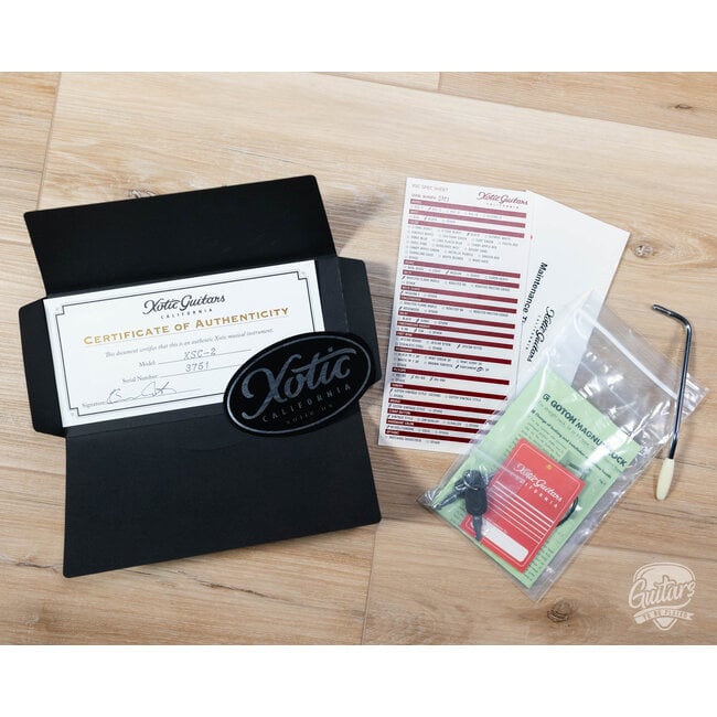 Xotic XSC-2 Alder HSS S-Style w/ Flame Maple & Rosewood – Black