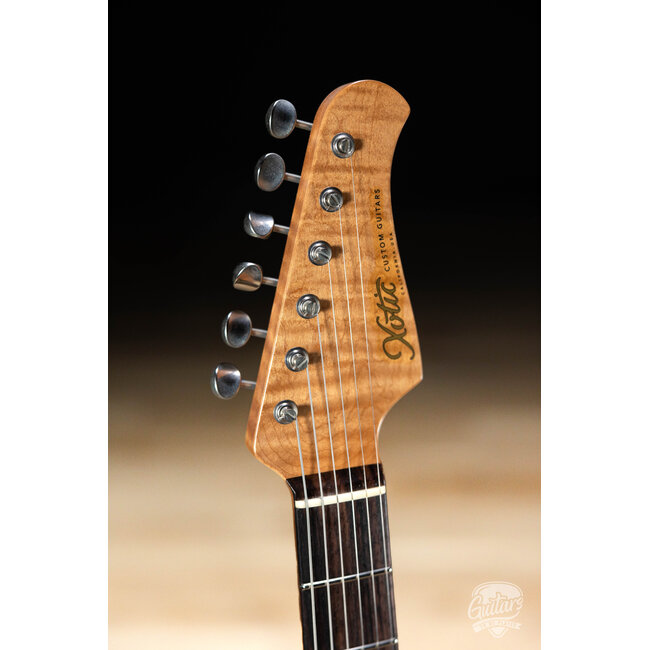 Xotic XSC-2 Alder HSS S-Style w/ Flame Maple & Rosewood – Black