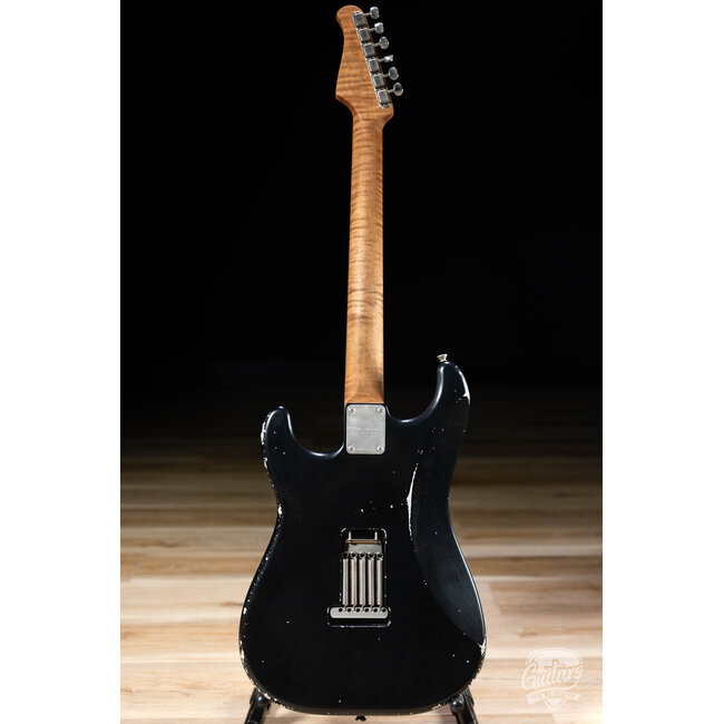 Xotic XSC-2 Alder HSS S-Style w/ Flame Maple & Rosewood – Black