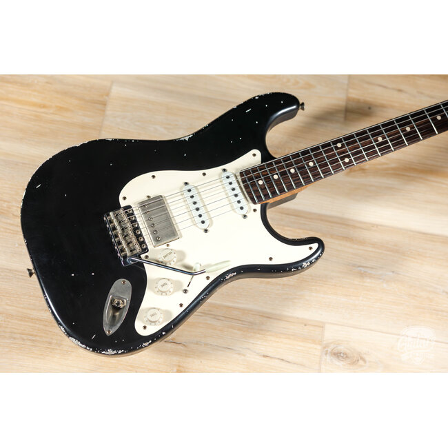 Xotic XSC-2 Alder HSS S-Style w/ Flame Maple & Rosewood – Black