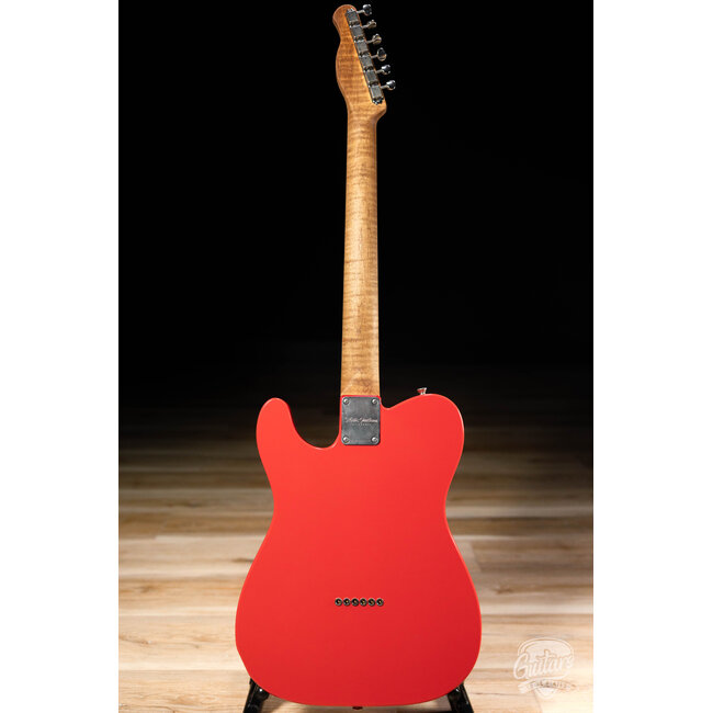 Xotic XTC-TL Swamp Ash Thinline T-Style w/ Roasted Flame Maple Neck – Fiesta Red