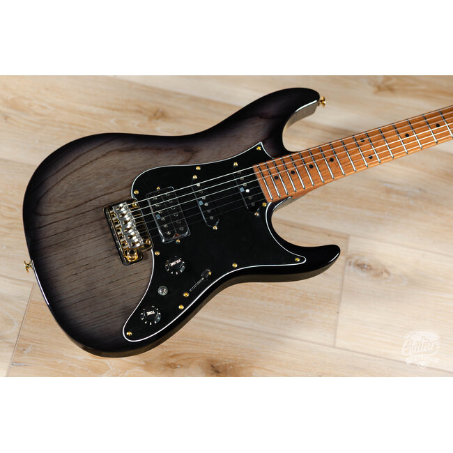 Ibanez AZ Prestige 6str Electric Guitar w/Case - Transparent Gray Burst