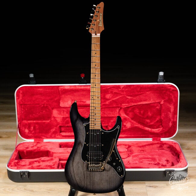 Ibanez AZ Prestige 6str Electric Guitar w/Case - Transparent Gray Burst